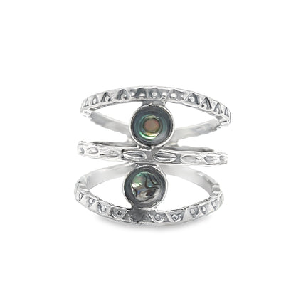 R827 Two Stones ring