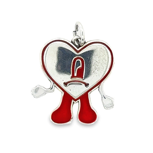 D1166 Red Badheart Pendant