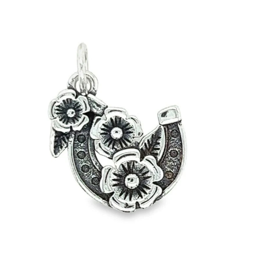 Horseshoe Flower Pendant