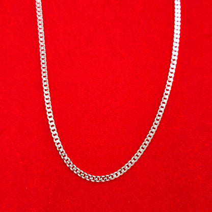 CA242 Cuban Curb Chain Necklace-3mm L080