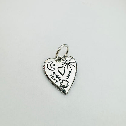 Blue Heart Pendant Mini