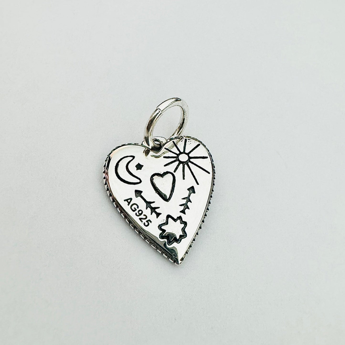 Blue Heart Charm Medium