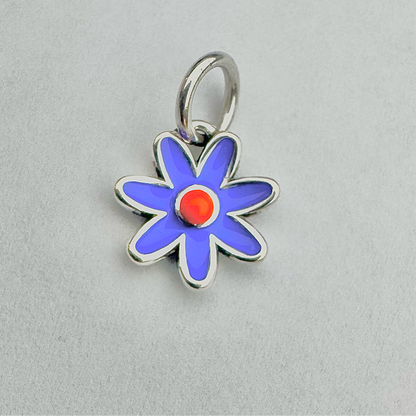 Mini Purple Flower Pendant