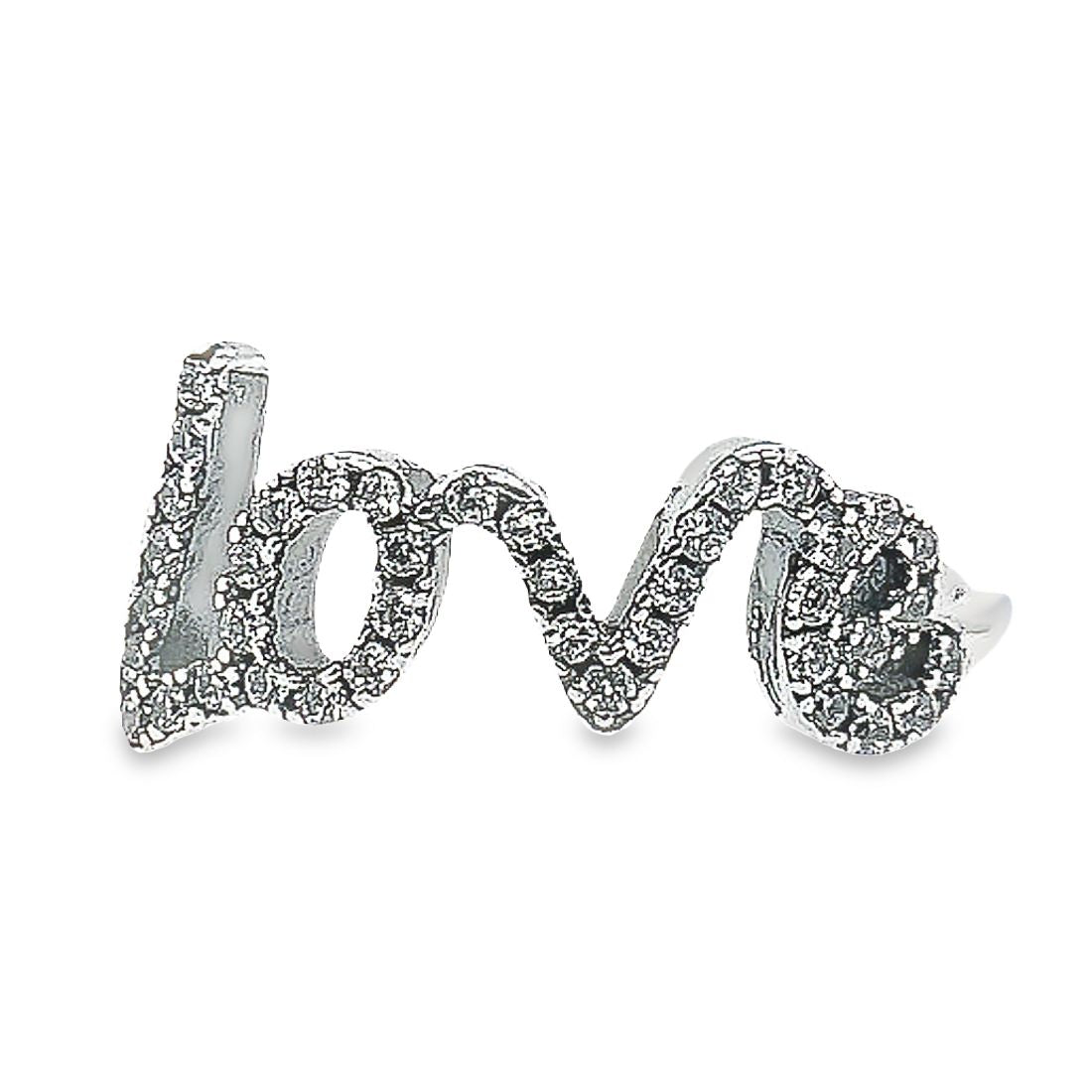 R82 Love CZ Ring