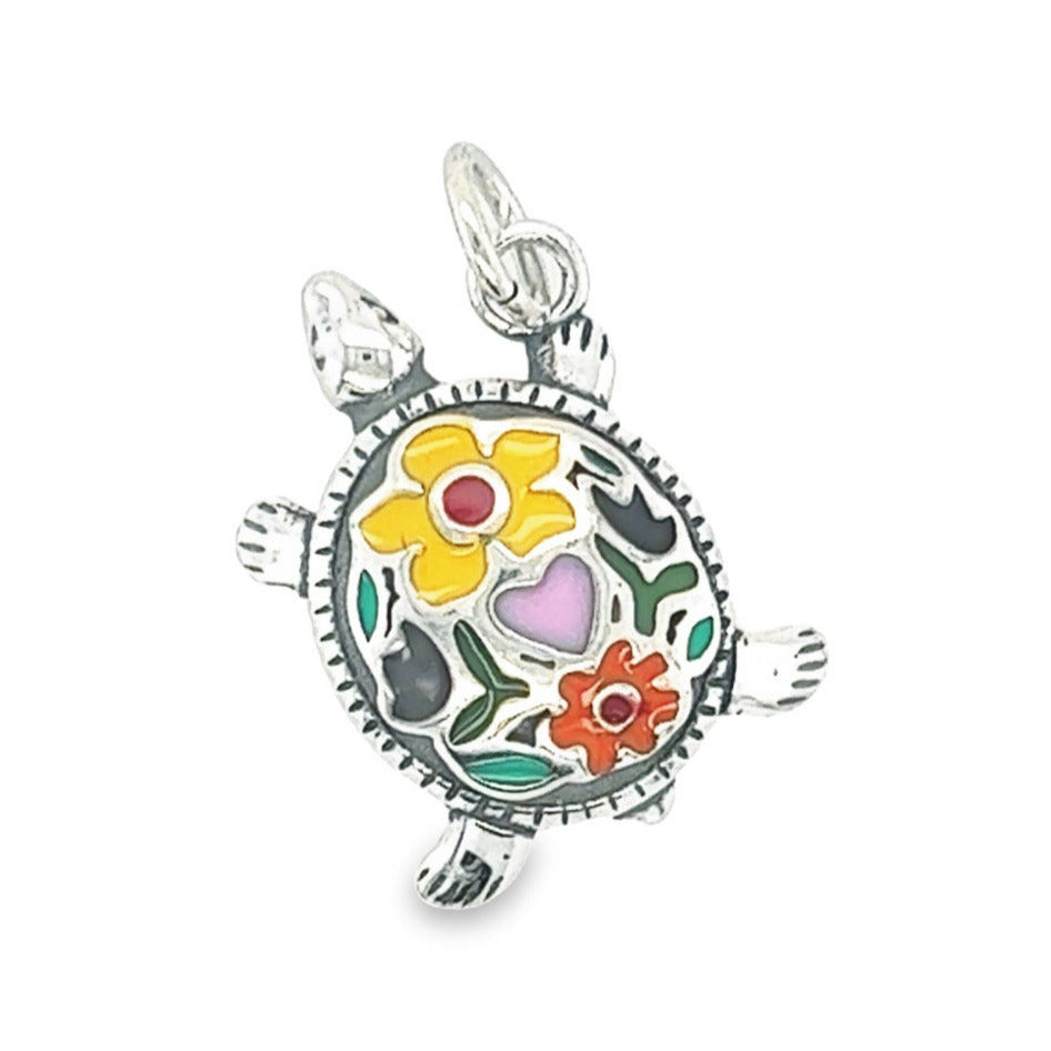 Yellow Colorful Turtle Pendant