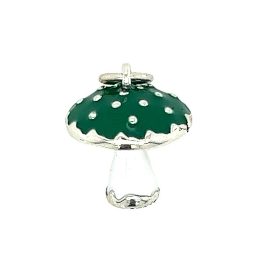 D1345 Dark Green Mushroom Pendant