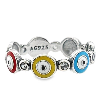 R226 Multicolor Eyes Ring