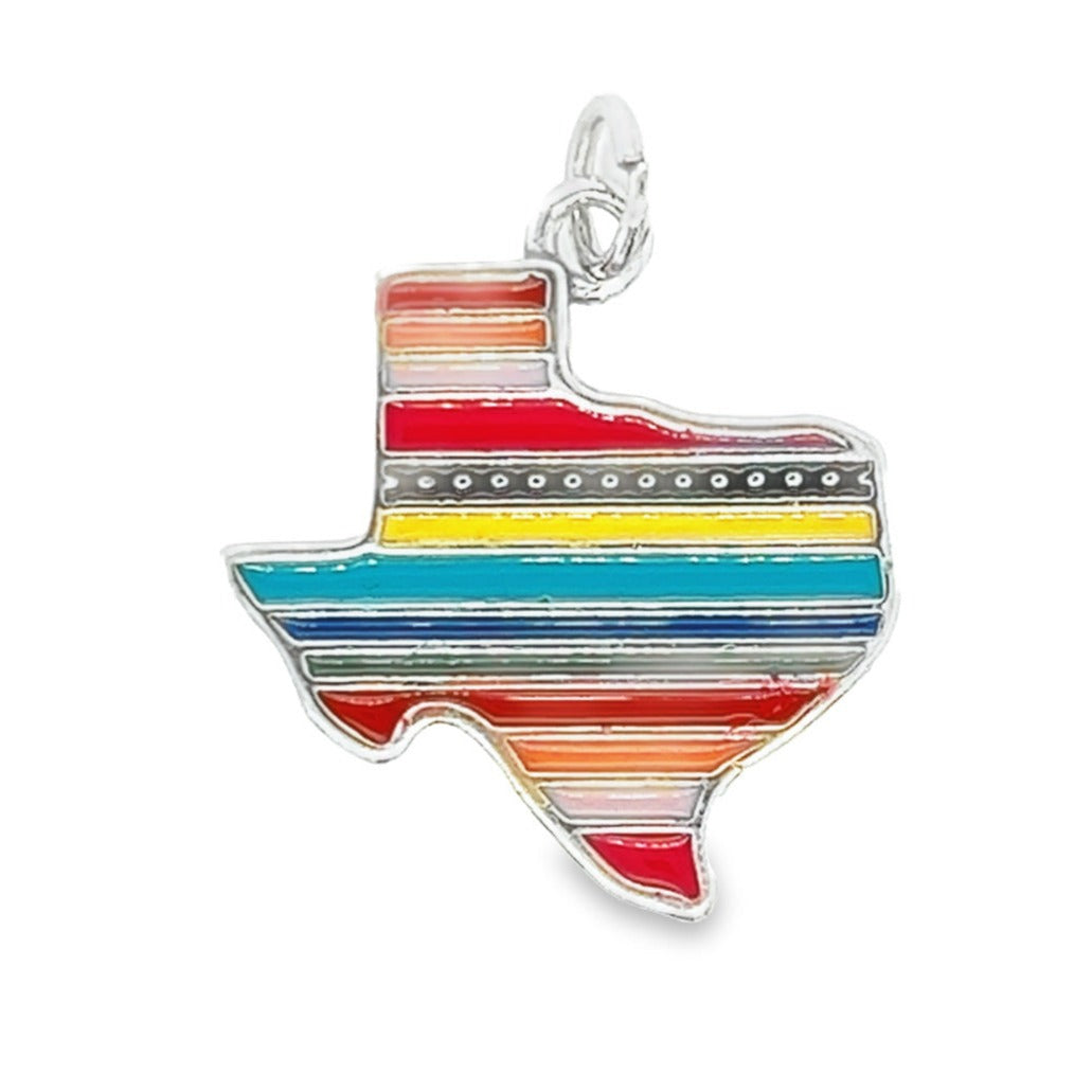 Colorful Texas Map Pendant