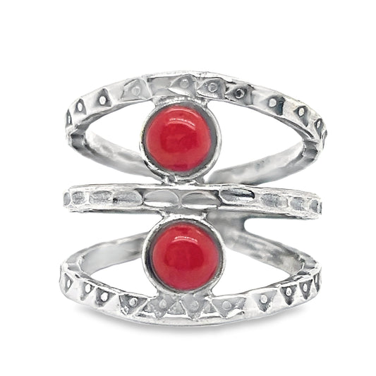 R827 Two Stones ring