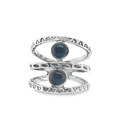 R827 Two Stones ring