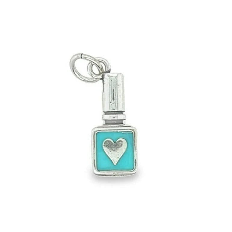 Aquamarine Nail Polish Pendant