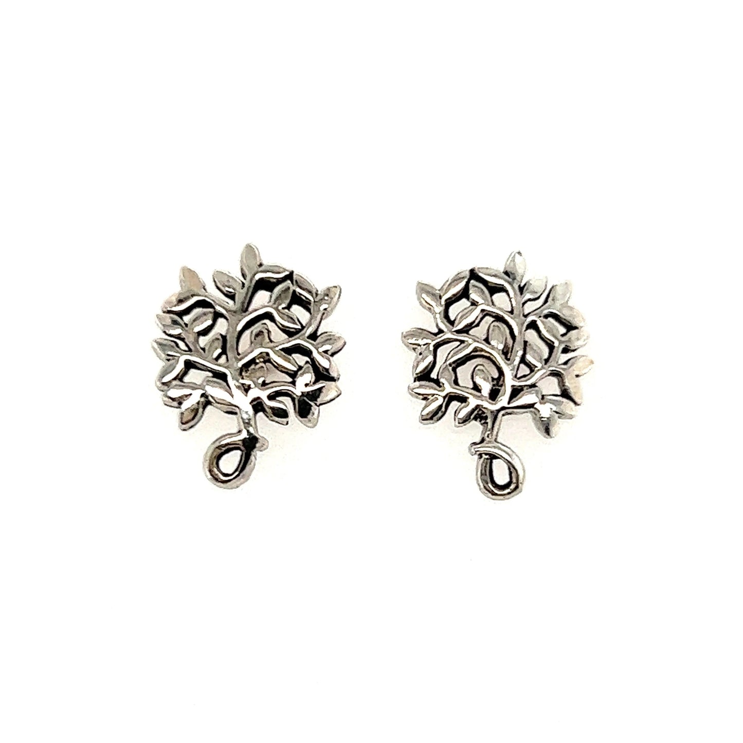 A148 Small Tree Post Earrings