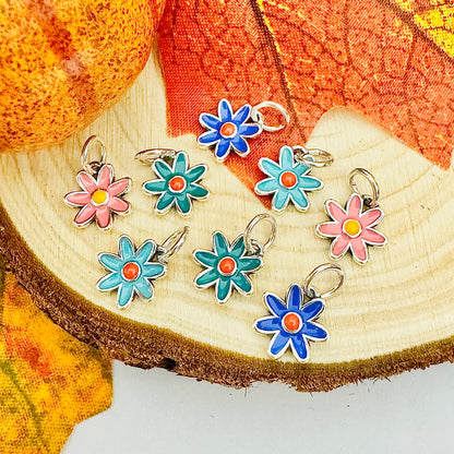 Light Blue Mini Flower Pendant