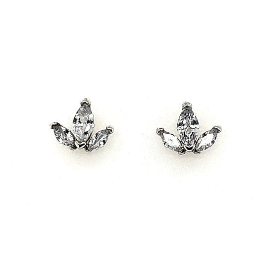 A264 Petals Post Earrings