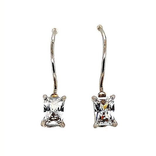 A276 CZ Hook Earrings