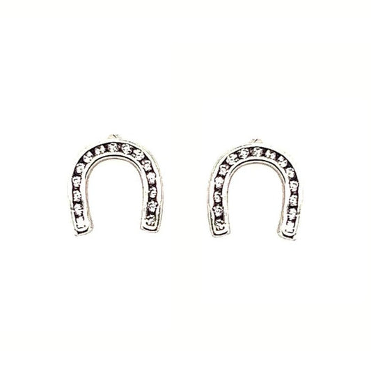 A284 Horseshoe Post Earrings