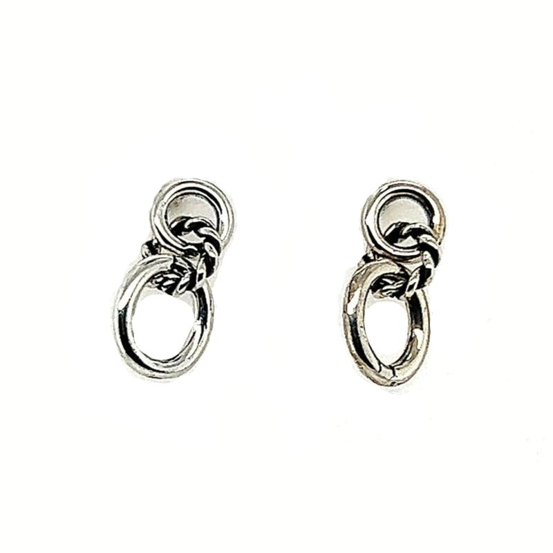 A292 Chain Drop Post Earrings