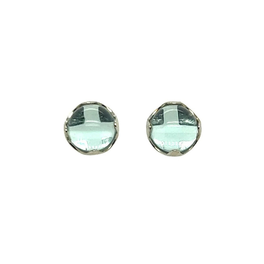 A507 Aquamarine Post Earrings