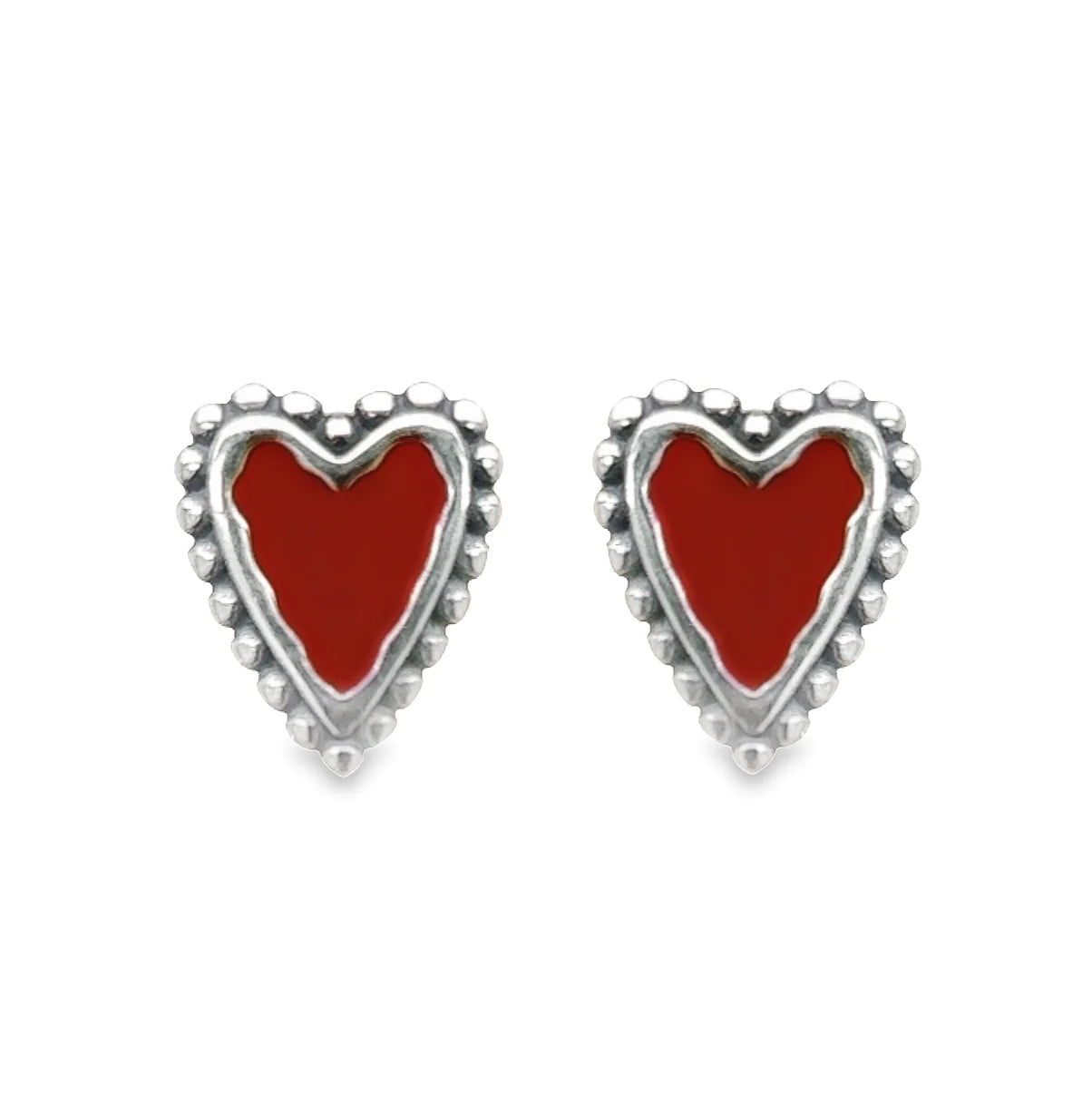 A532 Red Heart Earring