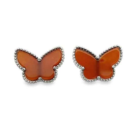 A558 Red Butterfly Earring