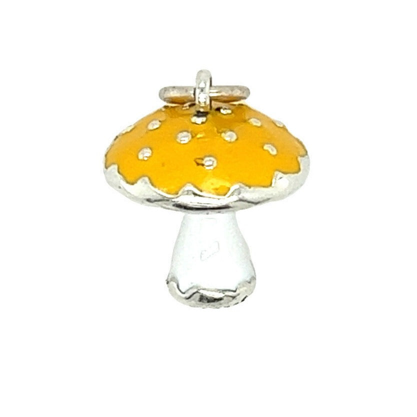 D1354 Yellow Mushroom Pendant