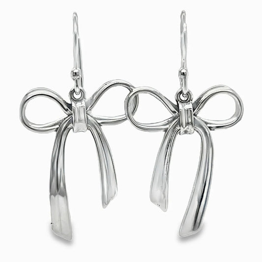 Big Bow Dangle Earrings