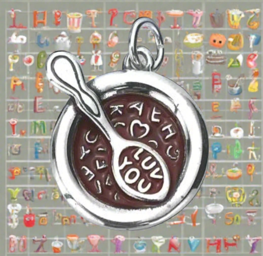 Letter Tomato Soup Pendant