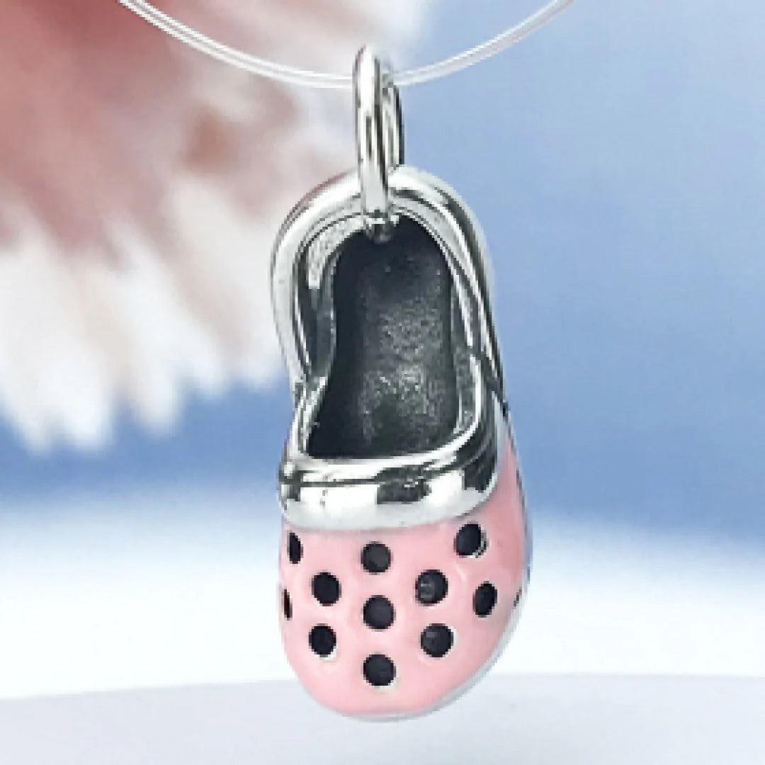 Pink Crock Charm Pendant