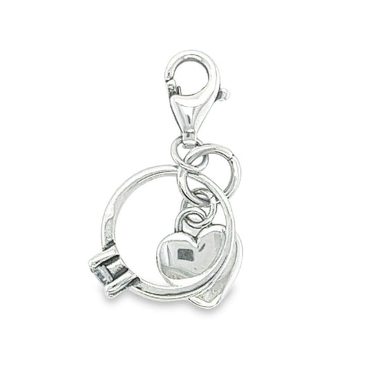 Heart & Ring Chain Pendant