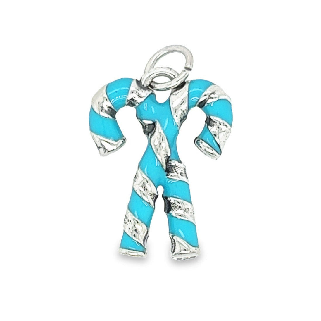 D1342 Turquoise Candy Cane Pendant