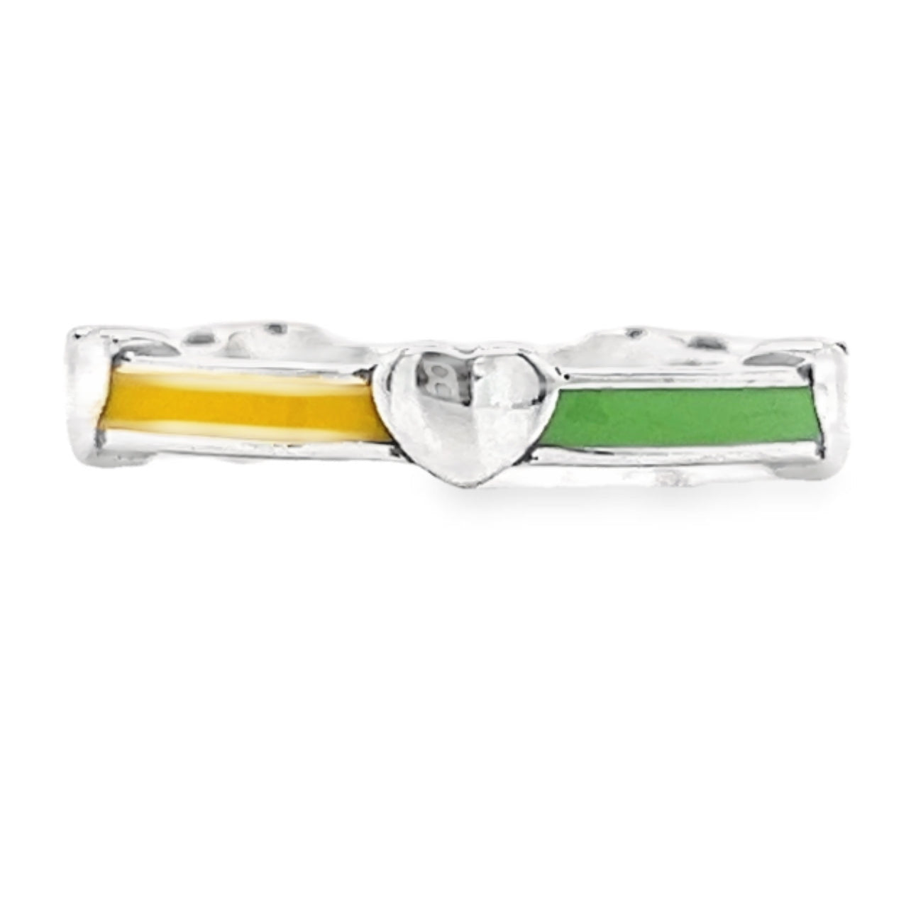 Multicolor Heart Band Ring