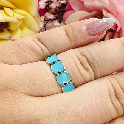 R916 Turquoise Bear Ring