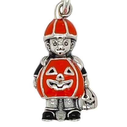 Boy Pendant Pumpkin Suit