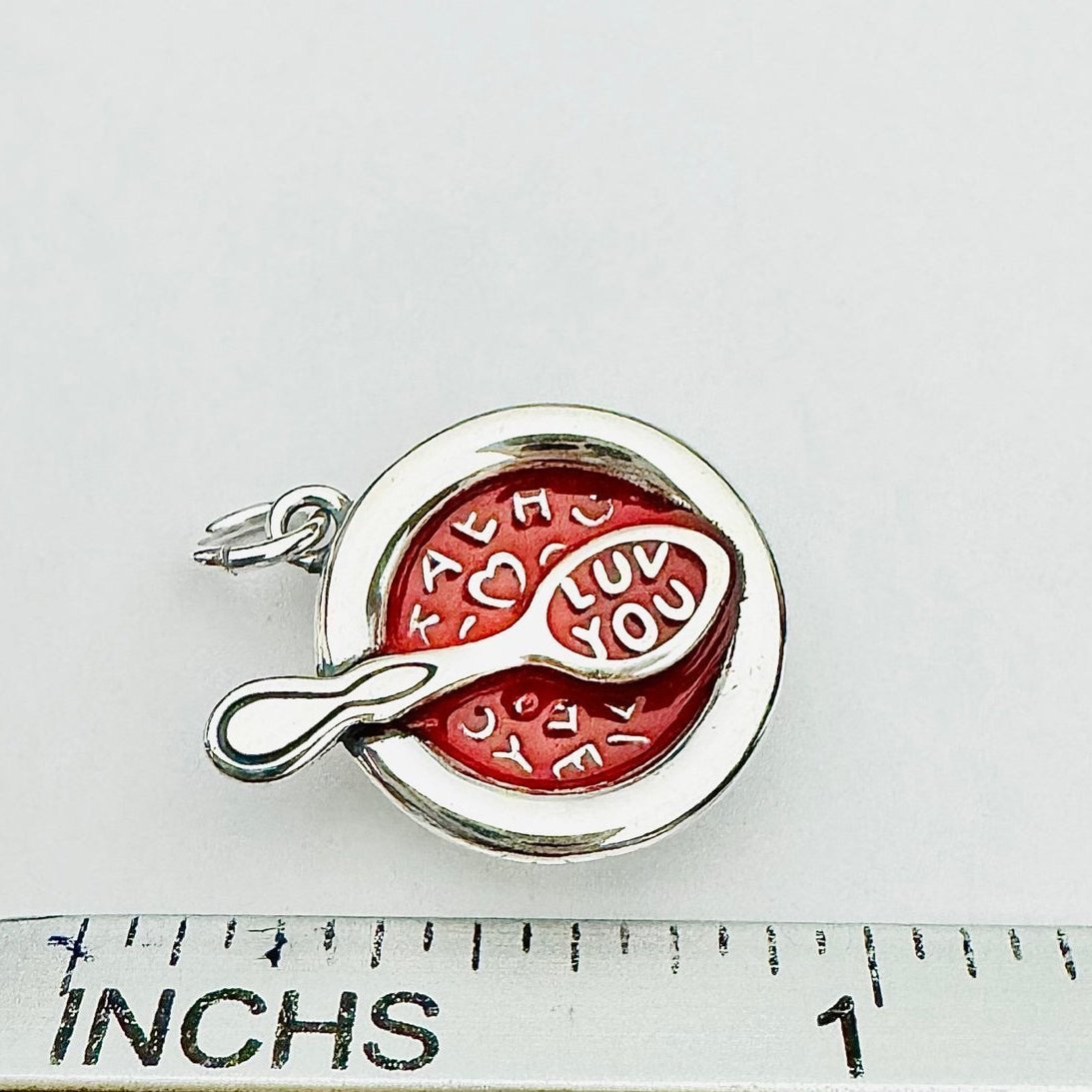 Letter Tomato Soup Pendant