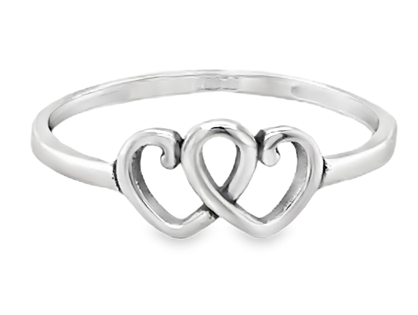 R85 Two Hearts Ring