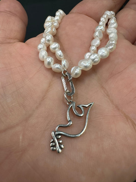 M261 Bird pearl bracelet