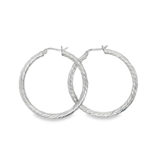 Large Hoops With Design