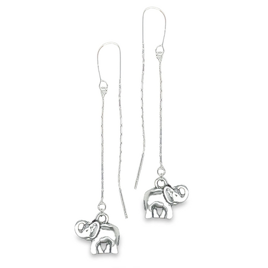 Elephant Long Earrings