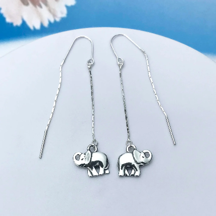 Elephant Long Earrings