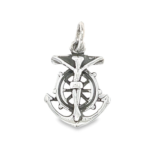 D366 Anchor And Rudder Pendant