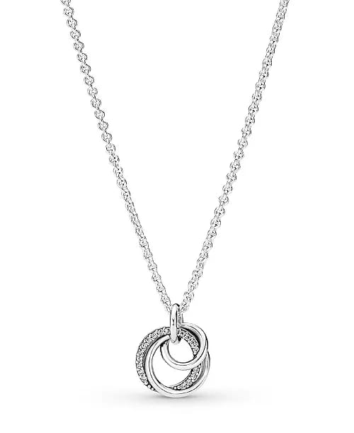 CA352 Necklace Swirl Circle