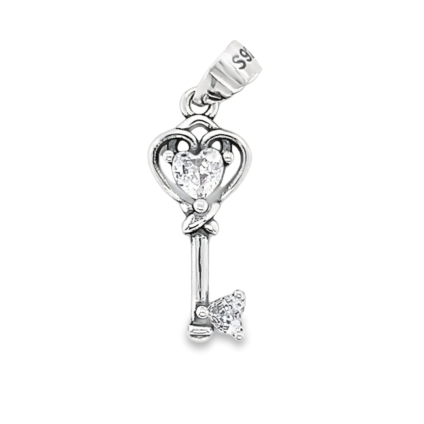 D92 CZ Key Pendant