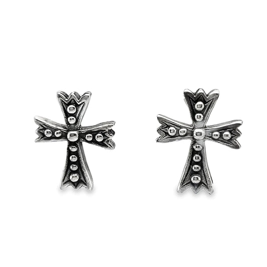 A816 Cross Post Earrings