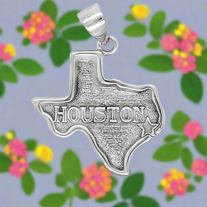 Texas Map Houston Pendant