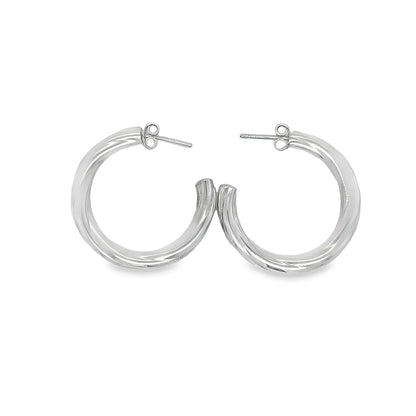 Round Hoop Earrings