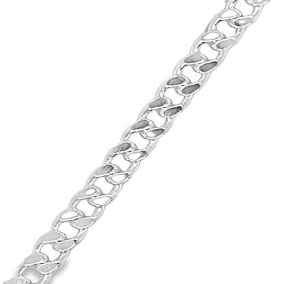 CA242 Cuban Curb Chain Necklace-3mm L080