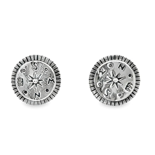 A322 Compass Post Earrings