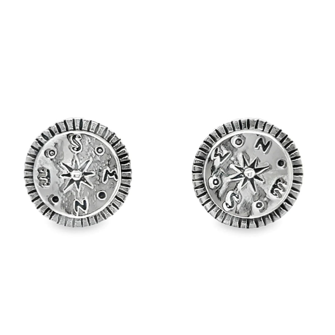 A322 Compass Post Earrings