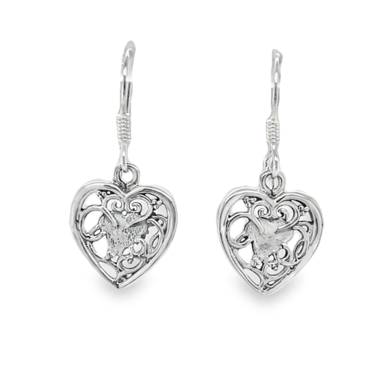 P172 Heart Hook Earrings