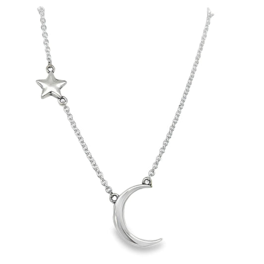 CA292 Moon and Star Necklace